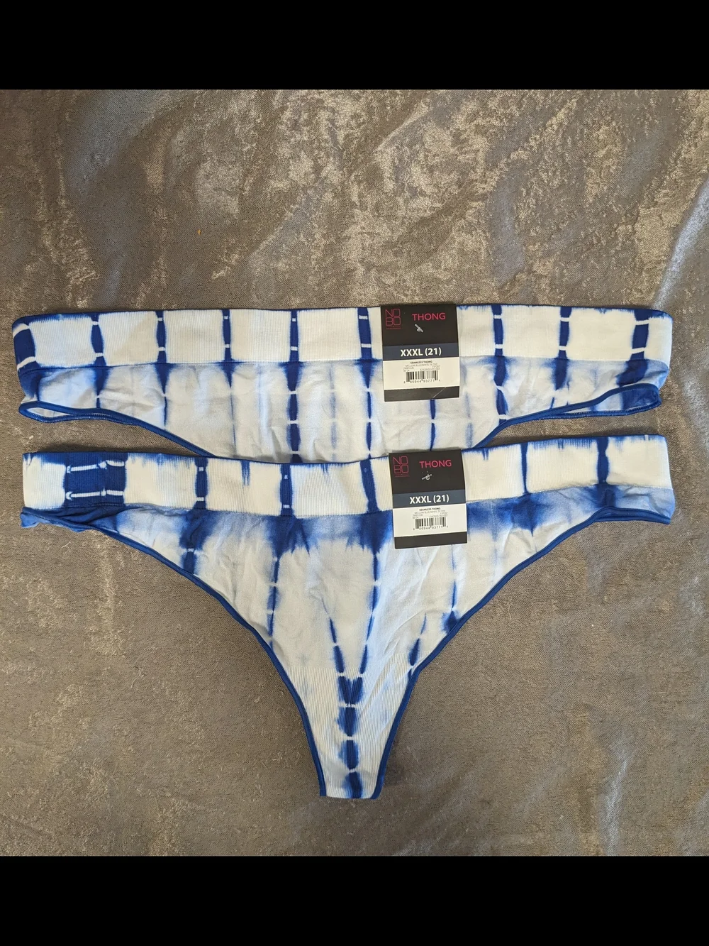 No Boundaries Women's 6-Pack Seamless Thong Panties - Size XXL (21)